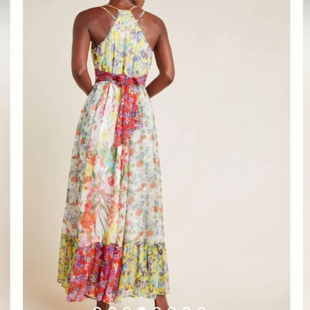 ANTHROPOLOGIE MALIBU FLORAL MAXI DRESS - Picture 2 of 8
